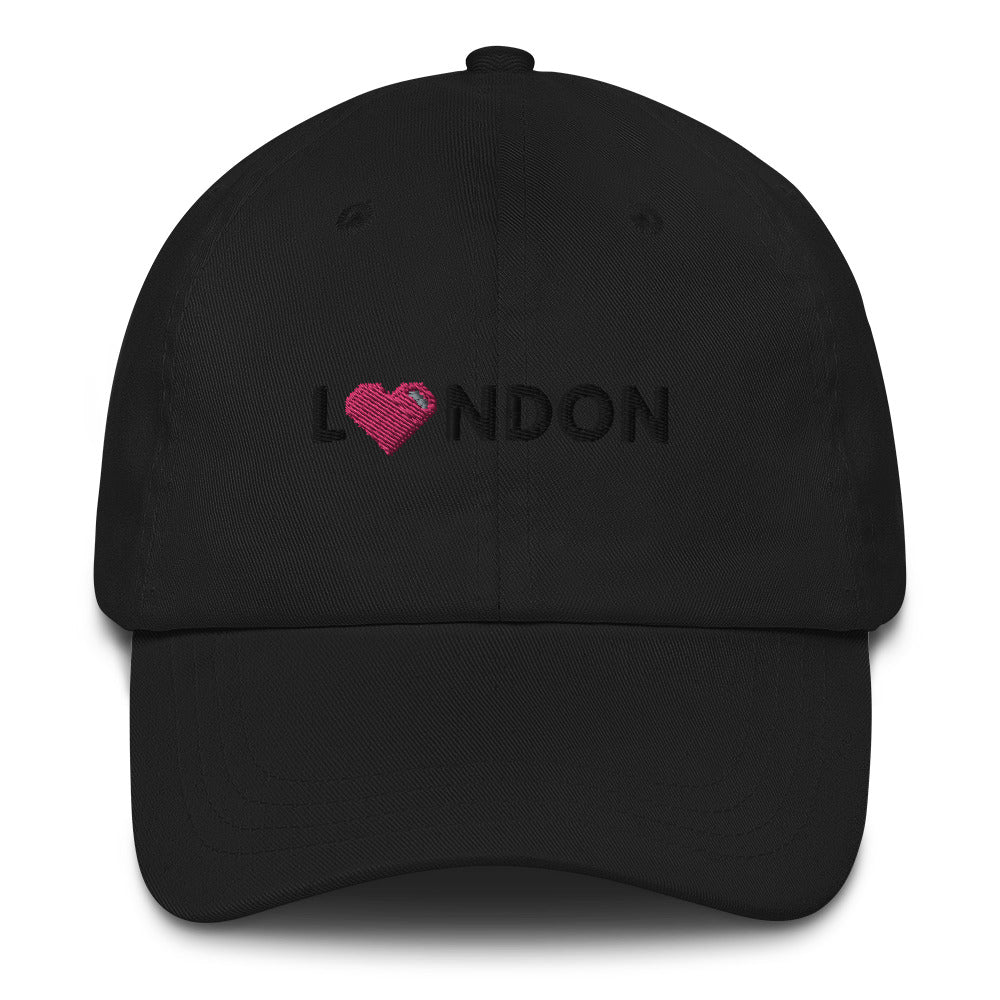 Camouflage London Design with Pink Pixelated Heart