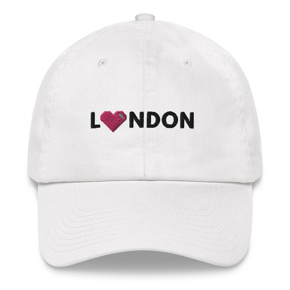 Camouflage London Design with Pink Pixelated Heart