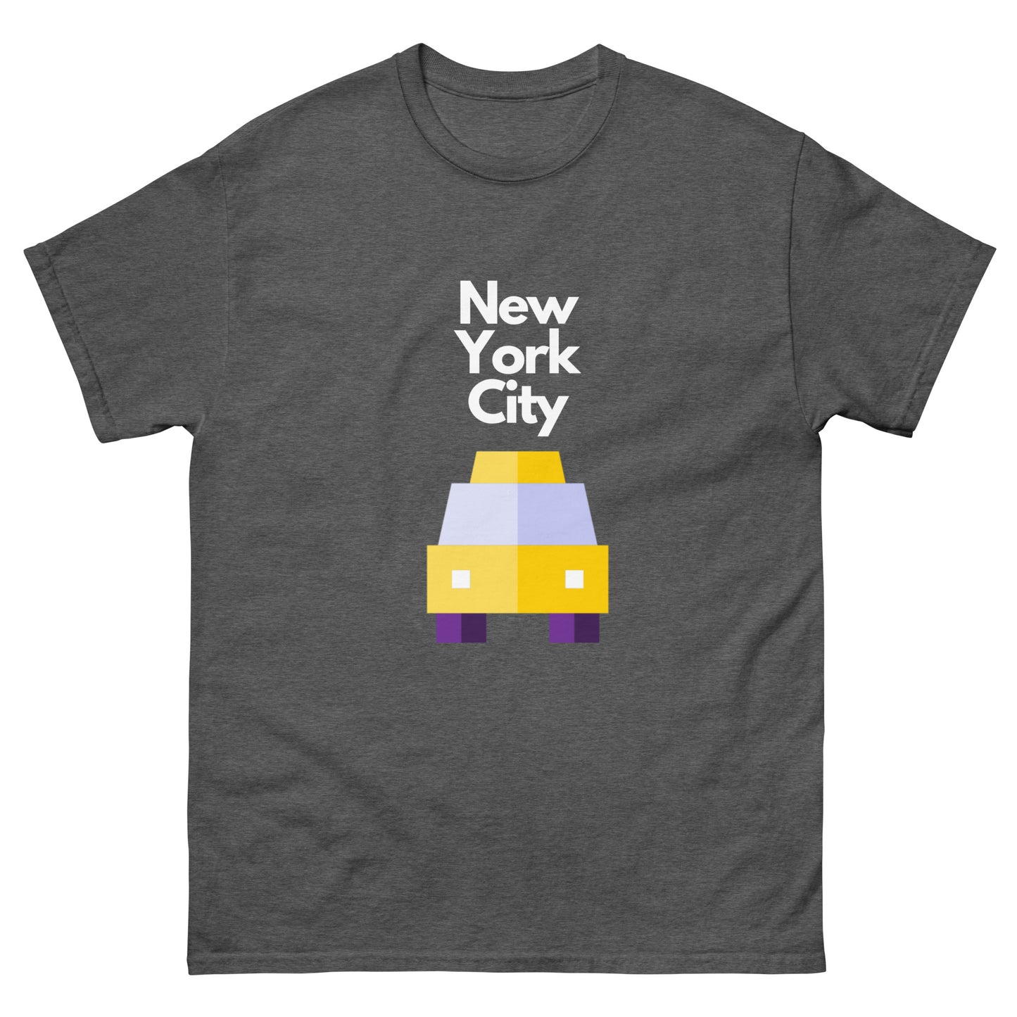 New York City - Yellow Pixelated Taxi T-Shirt
