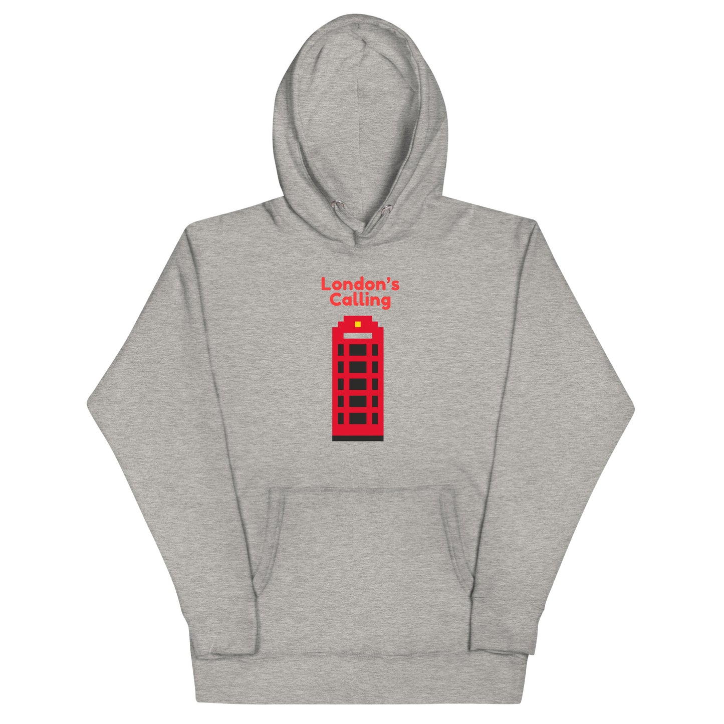 London’s Calling - Pixelated Phone Box - Unisex Hoodie
